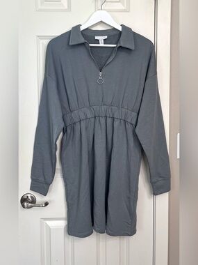 Topshop Zip Collar Waist Mini Dress NWOT